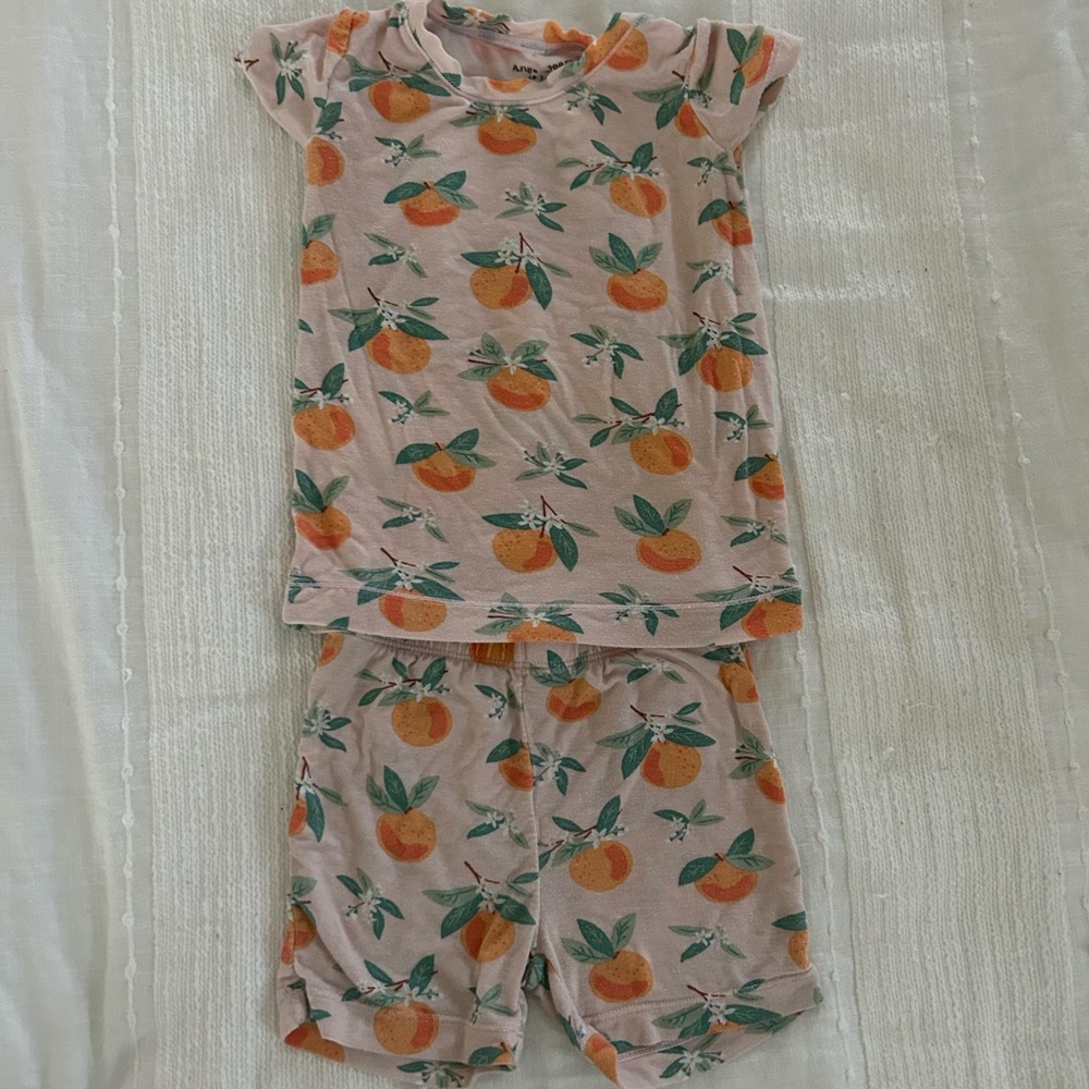 Angel Dear 18-24m Shorts Pjs in Orange Blossom